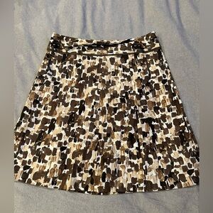 Stylish Brown Patterned Ann Taylor Women's Skirt